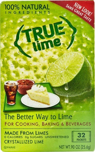 True Lime™ True Citrus: Limão Desidratado em Pó 32 Sachês (Aprox. 113g)