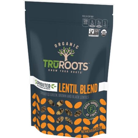 TruRoots Organic Sprouted Green Lentils -- 8 oz