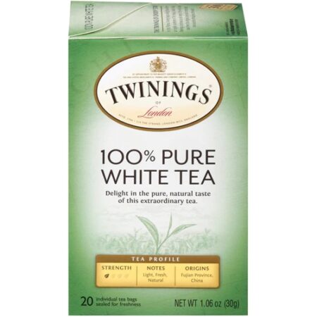 Twinings 100% Pure White Tea -- 20 Tea Bags