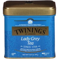 Chá Lady Grey Twinings Classics Folhas Soltas 100g - Sabor Cítrico Refrescante
