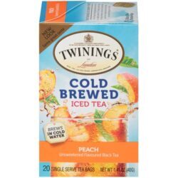 Twinings Chá Gelado Cold Brewed Pêssego - 20 Sachês (20g)