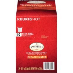 Twinings English Breakfast Chá Descafeinado Naturalmente - 24 Cápsulas K-Cup