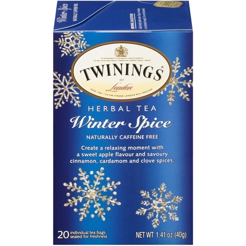 Chá de Ervas Twinings Winter Spice - 20 Sachês (Aprox. 30g) - Aroma Aconchegante e Bem-Estar