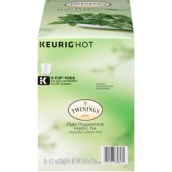 Twinings Chá de Hortelã Puro Sem Cafeína - 24 Cápsulas K-Cup (Aprox. 48g)
