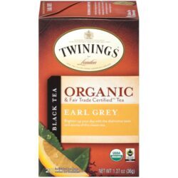 Chá Preto Orgânico Twinings Earl Grey - 20 Sachês (50g) - Sabor Cítrico e Refrescante