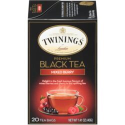 Chá Preto Twinings Mixed Berry Premium 20 Sachês - Sabor Frutas Vermelhas Intenso