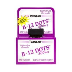 Twinlab B-12 Sublingual Dots 500mcg - 250 Comprimidos: Energia e Vitalidade para o Seu Dia a Dia