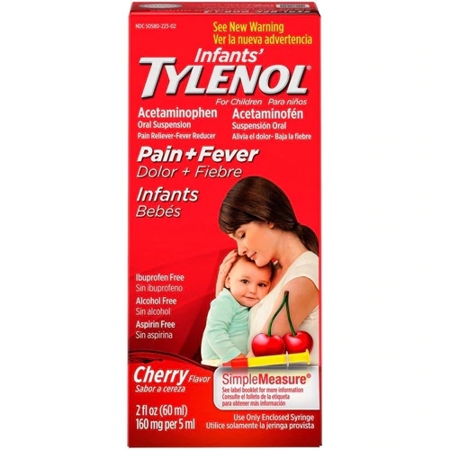 Tylenol Infantil Alívio Dor e Febre Sabor Cereja - Medida Simples 59ml