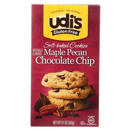 UDI's Gluten Free Soft-Baked Cookies Maple Pecan Chocolate Chip -- 9.1 oz