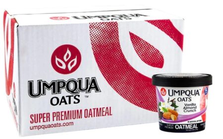 Umpqua Oats Oatmeal Gluten Free Vanilla Almond Crunch -- 8 Cups