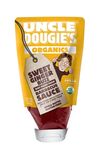 Molho Barbecue Uncle Dougie's Organics Gengibre Doce - 382g