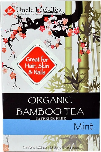 Chá de Menta Orgânico de Bambu Uncle Lee's - 18 Sachês (27g)