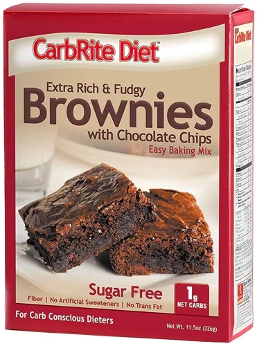 Brownie CarbRite Diet™ Universal Nutrition - Mix Pronto Zero Açúcar com Gotas de Chocolate (326g)