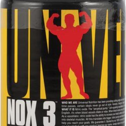 Universal Nutrition NOX 3™ - 180 Tabletes: Potencialize Seu Treino e Bem-Estar