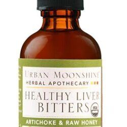 Urban Moonshine Liver Bitters Orgânicos Saudáveis - 59ml (2 fl oz) - Suporte Hepático Natural