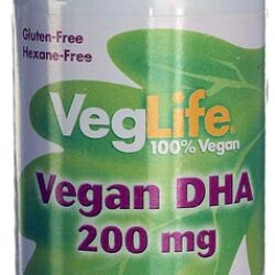 VegLife Vegan DHA - 200mg - 50 Cápsulas Veganas Softgel: Saúde Cerebral e Ocular para Veganos