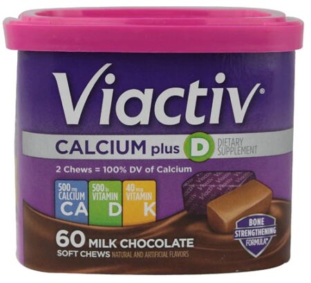 Viactiv Calcium Plus D Milk Chocolate -- 60 Soft Chews