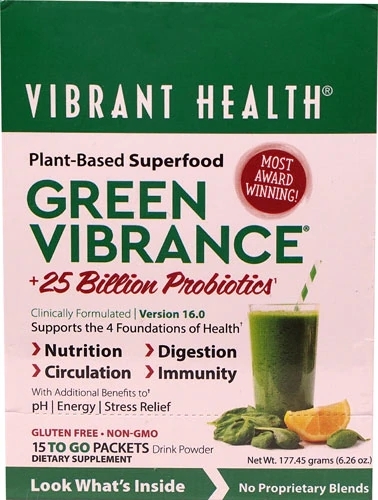 Green Vibrance Powder 15 Sachês - Suplemento Nutricional Completo para Vitalidade