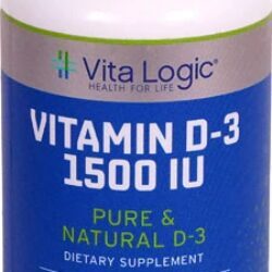 Vita Logic Vitamina D3 1500 UI - 90 Comprimidos Vegetarianos | Ossos Fortes e Imunidade