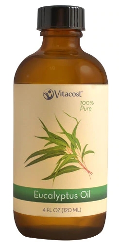 Óleo Essencial de Eucalipto 100% Puro Vitacost - 120ml (4 fl oz) - Alívio Respiratório e Bem-Estar