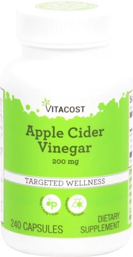 Vitacost Vinagre de Maçã 200mg - 240 Cápsulas - Saúde e Bem-Estar