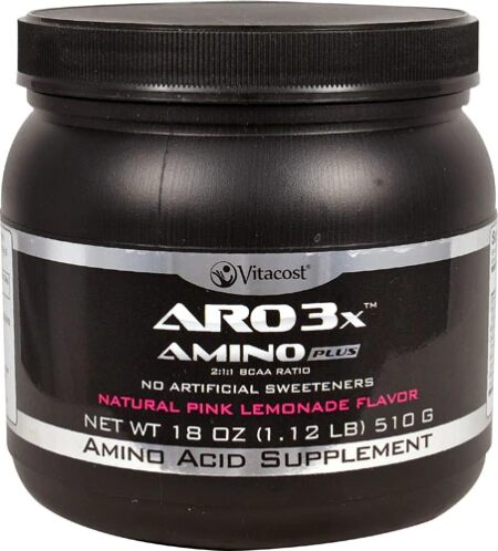 Vitacost ARO 3X™ Amino Plus BCAA Natural Pink Lemonade -- 30 Servings