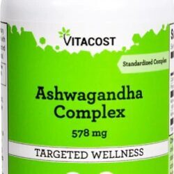 Vitacost Ashwagandha Complex 578mg com 120 Comprimidos: Bem-Estar e Equilíbrio