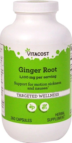 Vitacost Raiz de Gengibre 1100mg por Dose - 360 Cápsulas | Saúde e Bem-Estar