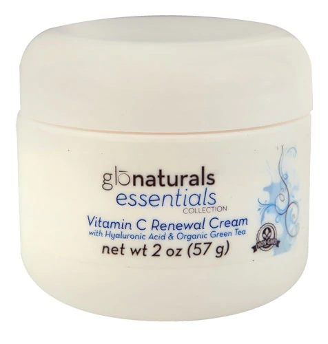 Creme Renovador Vitamina C Glonaturals 57g com Ácido Hialurônico e Chá Verde Orgânico