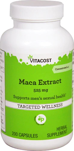 Vitacost Maca Extract 525mg - 200 Cápsulas: Energia e Vitalidade Natural