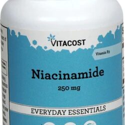 Vitacost Niacinamida Vitamina B3 - 250 mg - 100 Comprimidos | Essencial para o Bem-Estar