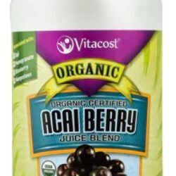 Suco Orgânico de Açaí Vitacost 1L (33.8 fl oz) - Poder Antioxidante Puro