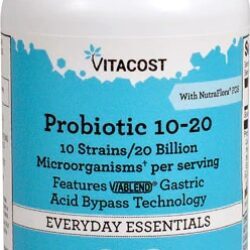 Vitacost Probiotic 10-20 10 Estirpes - 100 Cápsulas Vegetarianas 20 Bilhões CFU