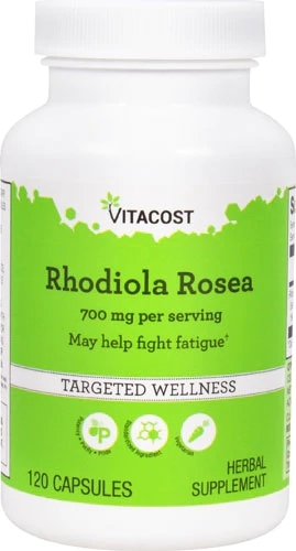 Rhodiola Rosea Vitacost 700mg por Dose - 120 Cápsulas: Energia e Bem-Estar Natural