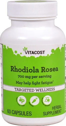 Vitacost Rhodiola Rosea 700mg - 60 Cápsulas: Energia e Bem-Estar Adaptogênico Natural