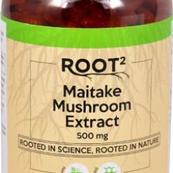 Extrato de Cogumelo Maitake Vitacost ROOT2 - Padronizado 500 mg - 300 Cápsulas | Saúde e Bem-Estar