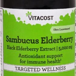 Xarope de Sabugueiro Negro Ultra Concentrado Vitacost Sambucus 5000mg - 237ml | Imunidade e Bem-Estar