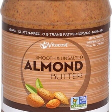 Manteiga de Amêndoa Vitacost Smooth & Unsalted – Sem Glúten e Não Transgênica – 454g — foto 1 Manteiga de Amêndoa Vitacost Smooth & Unsalted – Sem Glúten e Não Transgênica – 454g — foto 1