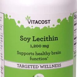 Lecitina de Soja Vitacost 1200mg - 300 Cápsulas Gelatinosas: Saúde e Bem-Estar Essenciais