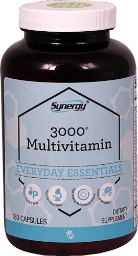 Vitacost Synergy 3000® Multivitamínico Essencial - 180 Cápsulas para Saúde Integral