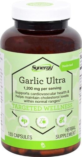 Vitacost Synergy Deodorized Garlic Ultra - Alho Desodorizado 1200mg - 180 Cápsulas