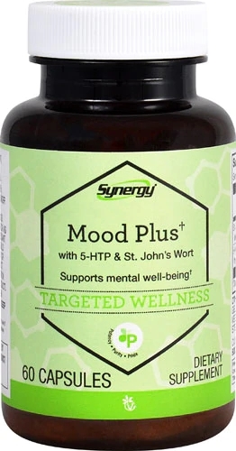 Vitacost Synergy Mood Plus com 5-HTP e Erva de São João - 60 Cápsulas: Equilíbrio e Bem-Estar Natural