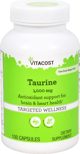 Vitacost Taurina 1000mg - 100 Cápsulas: Energia e Bem-Estar Essenciais