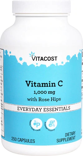 Comprar Vitacost Vitamin C with Rose Hips -- 1000 mg - 250 Capsules preço  no Brasil loja online promoção Letter Vitamins, Suplementos Alimentares,  Vitamin C, Vitamin C Combinations, Vitamins & Supplements - Produto item  Ref:385422