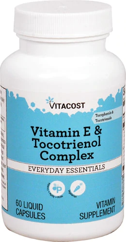 Vitacost Vitamina E & Complexo de Tocotrienóis - 60 Cápsulas Líquidas