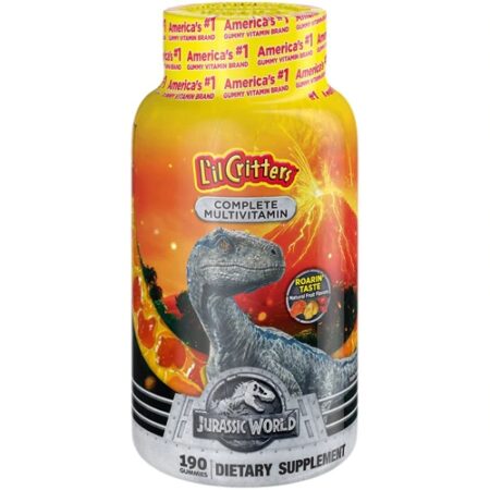 Vitafusion Lil' Critters Complete Multivitamin Jurassic World Natural Fruit -- 190 Gummies