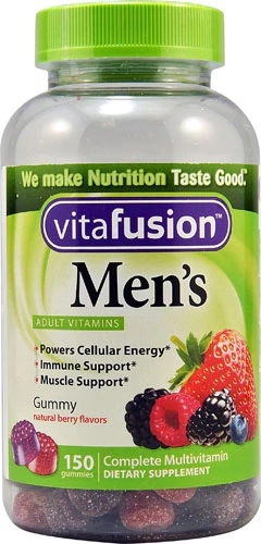 Multivitamínico Vitafusion Men's Complete Gummy Sabor Natural Berry - 150 Gomas