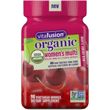 Vitafusion Organic Women's Multi Wild Cherry -- 90 Vegetarian Gummies