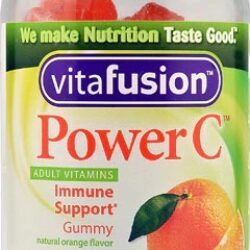 Vitafusion Power C 150 Gomas de Vitamina C Sabor Laranja Natural - Suporte Imunológico para Adultos