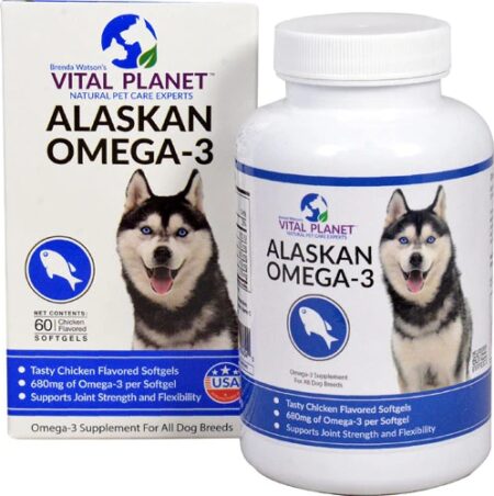 Vital Planet Alaskan Omega-3 For Dogs Chicken -- 60 Softgels